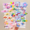 Nueva Diadema Dibujos Animados Accesorios para el Cabello de Niños Pasador Lindo Flor Pequeña Pasador para Bebé Diadema de Princesa Niña Pequeña Banda Elástica