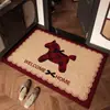 Felpudo Rojo para Puerta de Entrada 2026 Año del Caballo Felpudo Festivo Antideslizante que Elimina el Polvo Resistente al Desgaste para Vestíbulo y Alfombra de Puerta Principal