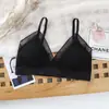 Sutiã sem aro com alças ajustáveis nas costas, alta elasticidade, alças de ombro ajustáveis, confortável, respirável, macio, sutiã 3D