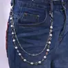 Cadena de Pantalones con Perlas y Flor de Diamantes Transfronteriza Europea y Americana Nuevo Ins Traje Accesorios de Colocación de Moda Sencilla Versátil Plegable