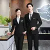 Traje Unisex Gris, Atuendo Profesional, Ropa Formal, Uniforme de Trabajo para Gerente de Departamento de Ventas, Ropa de Trabajo para Hotel, Traje Ol