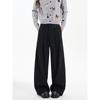 Pantalones Machete Sueltos Transfronterizos para Hombre Verano Estilo Americano Drapeado Casual Pierna Ancha High Street Todo Combinable Rufián Guapo Pantalones Plisados
