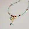Nuevo Collar de Esmalte Elegante y Versátil con un Toque Lujoso y Sofisticado, Exquisita Joyería de Cadena para Clavícula para Mujeres