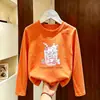Camiseta de manga larga de algodón puro para niñas, top casual, camisa básica elegante para niños, adecuada para niños mayores, colección primavera y otoño 2026