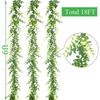 Planta verde artificial de Amazon, artificial por árbol, corona de vid, hombre, 1,8 m, pequeña planta colgante de pared de eucalipto, falsa planta colgante