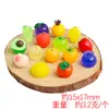 Yqt Fresas en Miniatura, Lichi, Piña Frutas Artificiales Mezcladas Accesorios de Resina Decoración DIY con Pegamento de Crema Materiales