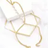Acessórios de Pulseira de Nicho Criativos e Elegantes Europeus e Americanos para Mulheres Pulseira Escrava da Moda Corrente de Contas de Zircônia Cúbica Pulseira de Dedo