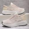 2023 transfronterizo verano y otoño nuevo zapatos de malla para mujer con cordones que aumentan la altura ocio deportes flash wear zapatos perezosos transpirables mujer