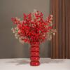Flores Artificiais Fortune Fruit Flores Artificiais Decoração de Sala de Estar Decoração Decoração Decoração Decoração Decoração Ano Novo Balde de Azevinho Presente de Mudança