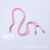 Cordón universal para teléfono móvil, cordón largo diagonal, cordón con junta transparente, cordón diagonal de color sólido, cordón para teléfono móvil que se puede llevar