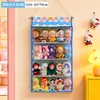 Bolsa colgante transparente de 4 capas para almacenamiento de muñecas, bolsa de almacenamiento para colgar en la pared Labubu, bolsa colgante para exhibición de juguetes de peluche para detrás de la puerta