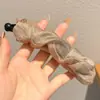Pinza de plátano para coleta alta estilo coreano para mujer, pinza elegante para la parte trasera de la cabeza, pinza de garra para fijar el cabello, pasador vertical, accesorio para el cabello