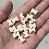 Contas Espaçadoras Pequenas em Forma de Coração com Frutas de Marfim Esculpido, Contas Esculpidas com Pó de Concha DIY Pulseira Colar Acessórios de Joia Atacado