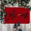 Felpudo Festivo de Navidad para Entrada, Resistente a la Suciedad, Resistente al Desgaste, Fácil de Limpiar, Felpudo para Baño, Absorción Rápida de Agua, Alfombrilla Antideslizante