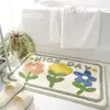 Alfombrillas Gruesas de Imitación Cachemir Transfronterizas para Piso de Baño, Alfombrillas Absorbentes de Dibujos Animados para Baño, Felpudos para Puerta de Entrada, Felpudos de Fácil Cuidado