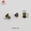 Grandes Cantidades de Tornillos de Aleación de Zinc, Clavos Planos, Clavos Decorativos de Base para Cuero, Clavos de Cabeza Plana, Accesorios de Ferretería para Bolsas y Ropa