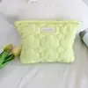 Bolsa de Cosméticos Acolchada de Nube Nueva Coreana, Bolso de Mano Portátil de Aspecto Elegante, Bolsa Simple de Almacenamiento para Viajes, Neceser
