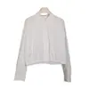 [Processamento Personalizado] Camisa Feminina de Designer Curta com Proteção Solar, Roupa com Sensação de Gelo para Proteção Solar, Jaqueta Leve e Solta com Proteção Solar