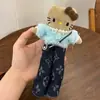 Otoño e Invierno Nuevo Llavero de Gatito de Piernas Largas Suéter Calcetines de Felpa de Lana Bolso con Colgante de Muñeca de Algodón de Moda y Lindo