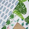 Procesamiento Personalizado Venta al por Mayor Planta Estampada Imitación Lino Poliéster Algodón Tela Decoración del Hogar Paño Sofá Lanzamiento Mantel Mantel