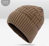 Nuevo gorro de esquí de comercio exterior de estilo coreano para hombres y mujeres, gorro de punto cálido de terciopelo grueso para exteriores, otoño e invierno.