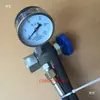 Piezas para Máquina Cizalladora Hidráulica de Chapa Acumulador Herramienta de Inflado con Gas Nitrógeno Instrumento de Prueba Manómetro CQJ-16MPA