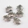 Aleación Plata Xizang Tassel de Cerradura Larga Vida Colgante DIY Mariposa Loto Doble Colgante Tassel Oreja Mariposa Estilo Étnico Colgante