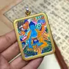 Promoção Imperdível Xizang Nepalesa Pintada à Mão Pura Thangka Buda da Medicina 4*5 Núcleo do Cartão