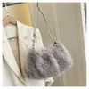 Moda japonesa y coreana minimalista de felpa 2026 colección de invierno para mujer, bolso de hombro, bolso tote y bolso cruzado elegantes y lujosos para el trabajo