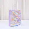 Nuevas Bolsas de Regalo Temáticas de Unicornio Fantasía, Bolsas de Papel Kraft, Bolsas de Tote para Fiesta, Bolsas de Regalo al por Mayor