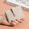 Portatarjetas de Cuero Genuino para Mujer Ultra Delgado Múltiples Ranuras para Tarjetas Estuche Sencillo para Tarjetas Bancarias Portatarjetas de Licencia de Conducir Mini Cartera Compacta Portadocumentos