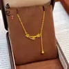 Loja de Ouro Mesmo Estilo Colar Coração Gelo Quebrado Banhado a Ouro Retenção de Cor Alta Borboleta Floral Moeda Cinco Imperadores Colar Atacado