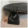 Bolsa de ombro minimalista retrô transfronteiriça com uma vibe de alta qualidade e casual, bolsa tote fashion com design de padrão trançado, bolsa mãe-filha para mulheres