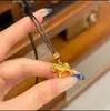 Collar con Colgante de Pony Chapado en Oro Real de 24 Quilates con Circonita Cadena para Clavícula de Lujo Ligero de Moda Joyería Versátil para el Temperamento para Mujeres