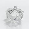 Pote de Vidro Galvanizado Cristal com Tampa Armazenamento de Doces e Lanches Copo de Vidro Pote Vidraria para Velas Enfeites Atacado