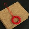 Anillo para teléfono móvil antiguo tejido a mano corto colgante de memoria USB llavero cuerda de paracaídas colgante de abanico adornos anti-pérdida venta al por mayor