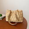 2025 Bolso de Cubo de Hombro Único Moderno Acolchado Nuevo Bolso de Gran Capacidad Bolso Tote de Moda para Mujer Otoño e Invierno Bolso Grande
