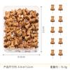 Chincheta de madera maciza multifuncional con borde cruzado, chincheta de color, clip de madera, clip de foto decorativo DIY, clavo de tablero de corcho