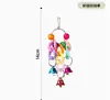 Juego de Juguetes para Pájaros Loros para Entrenamiento, Juguete para Loro con Cascabel, Bola de Ratán para Masticar, Suministros Interactivos para Pájaros