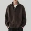 Sudadera con capucha de punto a cuadros con bloques de color An Yang para hombre 2026 Otoño Invierno Nueva Holgada Casual Versátil de Manga Larga Ropa Exterior