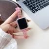 Adequado para Pulseira Transparente Apple Watch, Pulseira Três Cores Deslumbrante Apple, Conjunto Laser Cintura Afunilada Ultra2