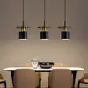 Nuevo candelabro para comedor, diseño de tres cabezas, mesa de comedor simple, estilo popular, lámpara de noche para dormitorio, lámpara creativa para barra de bar, arte de madera y hierro