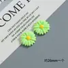 Acessórios de Resina Flor Margarida Colorida Pequena DIY Cola de Creme Capa de Celular Ímã de Geladeira Furo Fivela de Sapato Acessórios para Cabelo