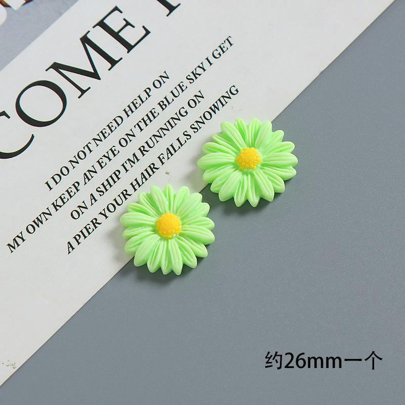 SKU-48-荧光绿雏菊26mm