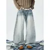 Moda casual versátil, moderna e estilosa, estilo japonês, para homens e mulheres, calças jeans relaxadas estilo Harajuku, novos designs elegantes