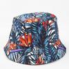 Sombrero de Pescador Estampado de Flores de Colores Europeos y Americanos 55 Colores Doble Cara para Mujer Primavera y Verano Hoja Animal Dibujos Animados Protector Solar Sombrilla Sombrero de Cubo