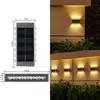 Luz de pared solar, luz de jardín exterior, luz de paisaje impermeable, luz lavaluz de pared para jardín de villa, luz ambiental de pared exterior