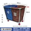Carrito de Ropa de Habitación de Hotel Carrito de Limpieza Bolsa de Almacenamiento de Ropa Bolsa Rectangular de Lona con Separación Seco-Húmedo