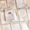 Poesía de Azúcar Papel Kraft Blanco Cuaderno Serie Carta Tiempo y Espacio Material de Decoración para Diario Collage Vintage 60 Hojas Incluidas