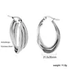 Pendientes Clásicos Europeos y Americanos en Forma de C Transfronterizos, Pendientes Metálicos Creativos de Estilo Fresco de Moda Personalizados, Pendientes de Acero Inoxidable para Mujer